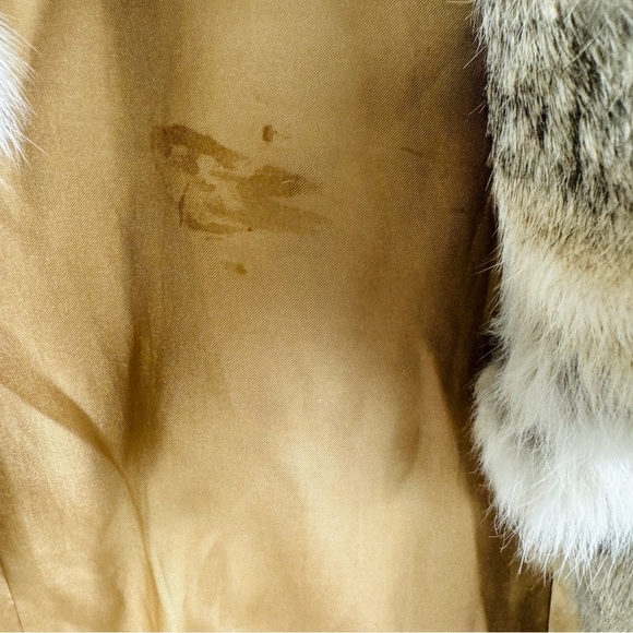 Arielle genuine rabbit fur high collar vest - Picture 14 of 14